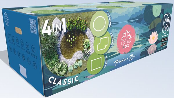 Lotus Box L méret, Tó a dobozban, Kerti tó