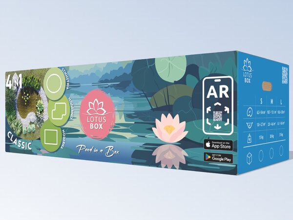 Lotus Box S méret, Tó a dobozban, Kerti tó