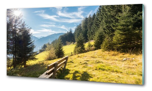Konyhai dekorpanel Ősz a hegyekben