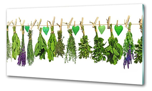 Konyhai falburkoló panel Herbs egy húr