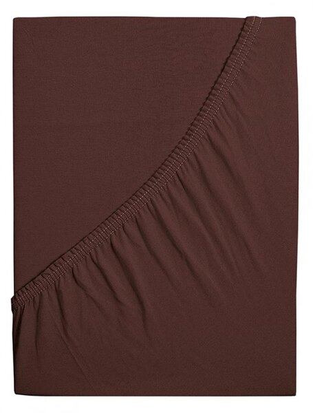 Jersey lepedő kiságyba EXCLUSIVE 60x120 cm sötétbarna