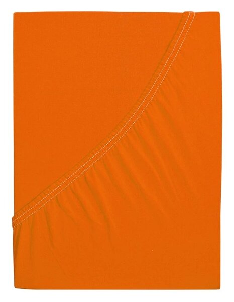 Jersey lepedő kiságyba EXCLUSIVE 70x140 cm narancssárga