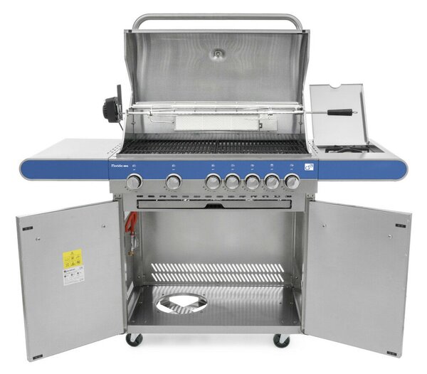G21 Florida BBQ Premium line gázgrill, 7 égőfej + ajándék nyomáscsökkentő