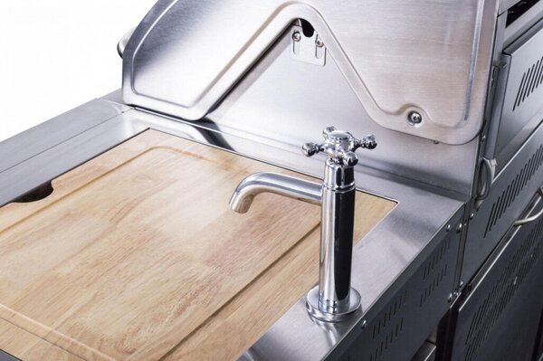 G21 Nevada BBQ konyha Premium Line gázgrill, 8 égőfej + ajándék nyomáscsökkentő