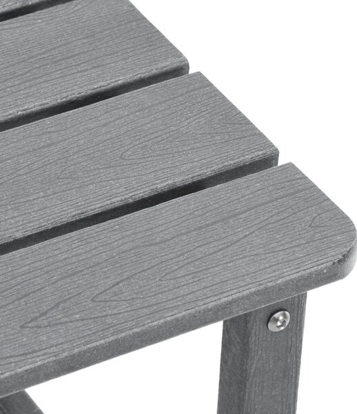 3 darabos kerti lounge szett világosszürke HDPE