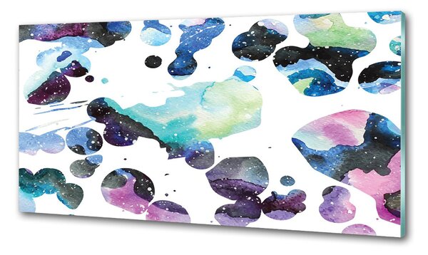 Konyhai falvédő Színes galaxis