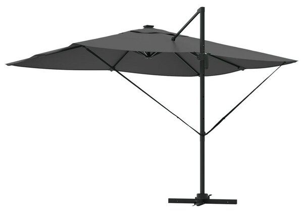 Konzolos Roma napernyő LED-del Antracit 352x251x265 cm Alumínium