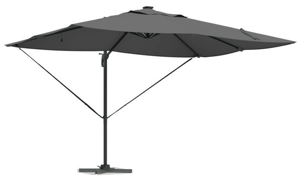 Konzolos Roma napernyő LED-del Antracit 352x251x265 cm Alumínium