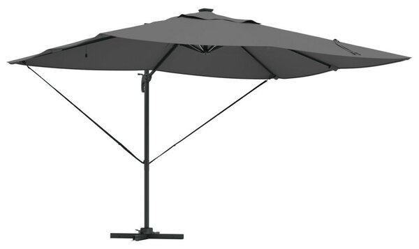 Konzolos Roma napernyő LED-del Antracit 352x251x265 cm Alumínium