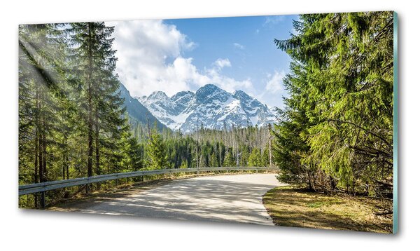 Konyhai dekorpanel Road tatry