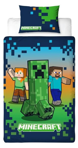 Gyerek ágynemű MINECRAFT HEROES színes Ágyneműhuzat mérete: 70 x 80 cm | 140 x 200 cm