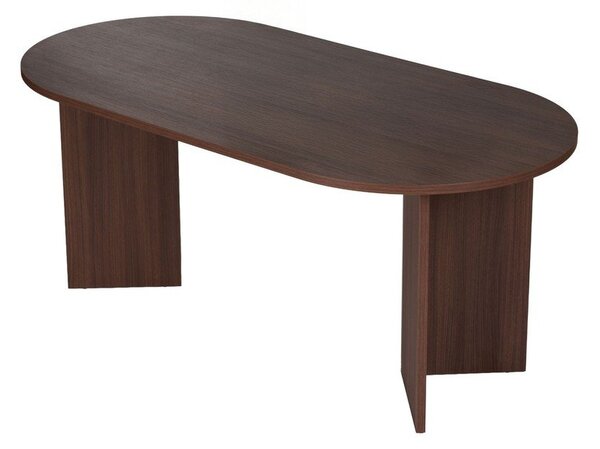 Étkezőasztal diófa dekorral 89,5x180 cm Sablin – Kalune Design