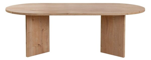 Natúr színű dohányzóasztal tölgyfa dekorral 60x119 cm Sable – Kalune Design