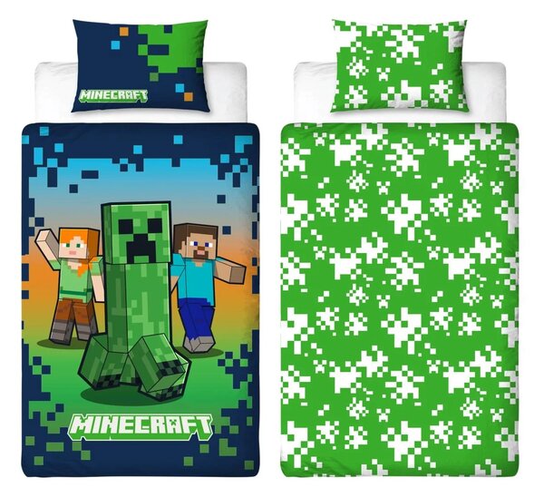 Gyerek ágynemű MINECRAFT HEROES színes Ágyneműhuzat mérete: 70 x 80 cm | 140 x 200 cm