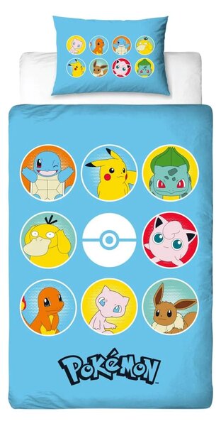 Gyerek ágynemű POKÉMON TEAM színes Ágyneműhuzat mérete: 70 x 80 cm | 140 x 200 cm