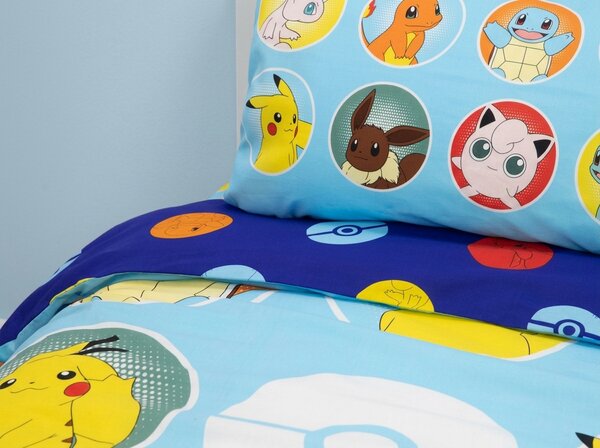 Gyerek ágynemű POKÉMON TEAM színes Ágyneműhuzat mérete: 70 x 80 cm | 140 x 200 cm
