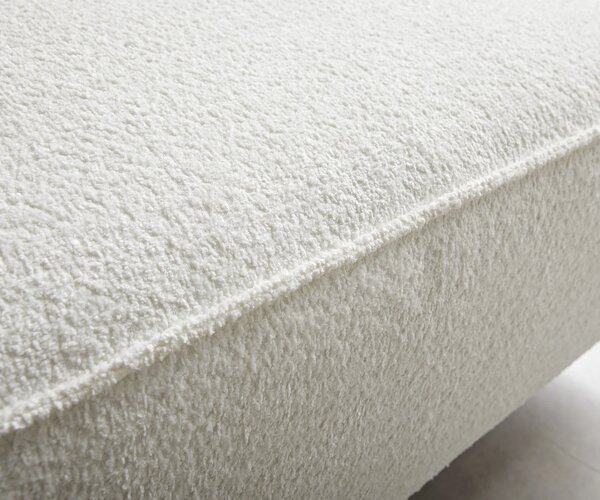 DELIFE Sarokkanapé Sirpio 230x155 cm bouclé krémfehér rekamié változtatható