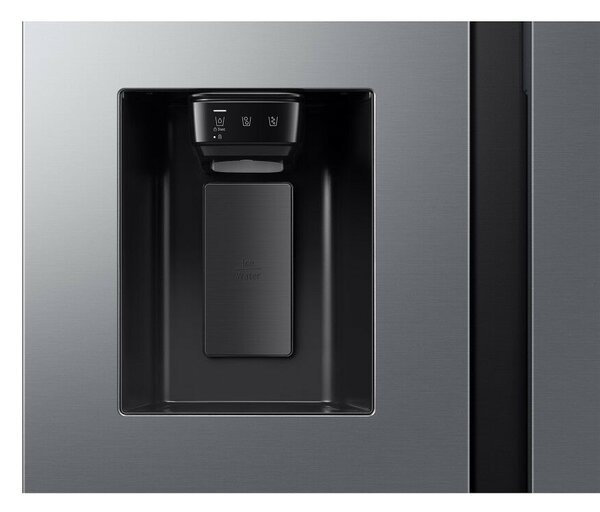 Samsung RS70F64KETEO Side-by-Side hűtőszekrény AI Energia üzemmóddal 640 L, matt metál