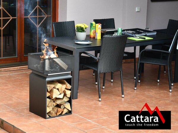 Cattara Kocka Tűzrakóhely grillráccsal