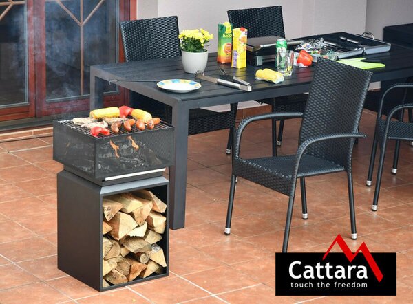 Cattara Kocka Tűzrakóhely grillráccsal