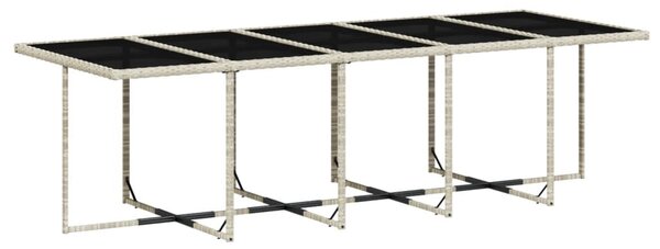 VidaXL 15 részes szürke polyrattan kerti étkezőgarnitúra párnákkal