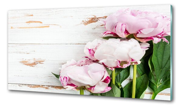 Konyhai falburkoló panel Peonies