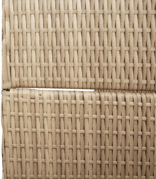 Szobai elválasztók Bézs Fa, Szövet 4 panel, 200 cm magasság