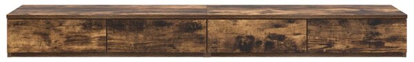 Éjjeli Asztalok Füstölt tölgy Tömör tölgy 140 x 36,5 x 16,5 cm