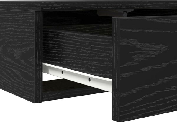 Éjjeli Asztalok Fekete tölgy Fa 150 x 36,5 x 16,5 cm