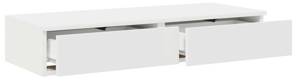 Fiókok Fehér 80x36,5x16,5 cm Mérnöki Fa