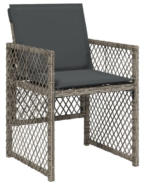 VidaXL 13 részes szürke polyrattan kerti ülőgarnitúra párnákkal