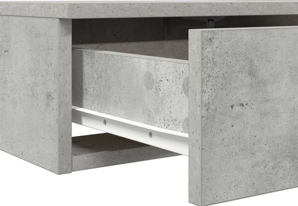 Éjjeli Asztalok Beton szürke Szerelt fa 160 x 36.5 x 16.5 cm