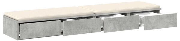 Éjjeli Asztalok Beton szürke Szerelt fa 160 x 36.5 x 16.5 cm