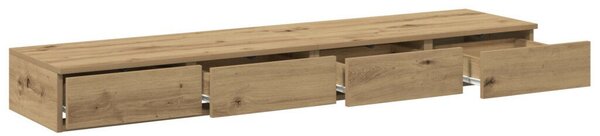 Éjjeli Asztalok Kézműves Tölgy MDF Furnérral 140 x 36,5 x 16,5 cm