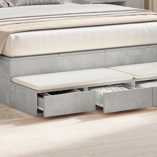 Éjjeli Asztalok Beton szürke Szerelt fa 160 x 36.5 x 16.5 cm