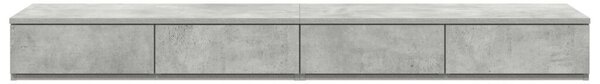 Éjjeli Asztalok Beton szürke Szerelt fa 160 x 36.5 x 16.5 cm