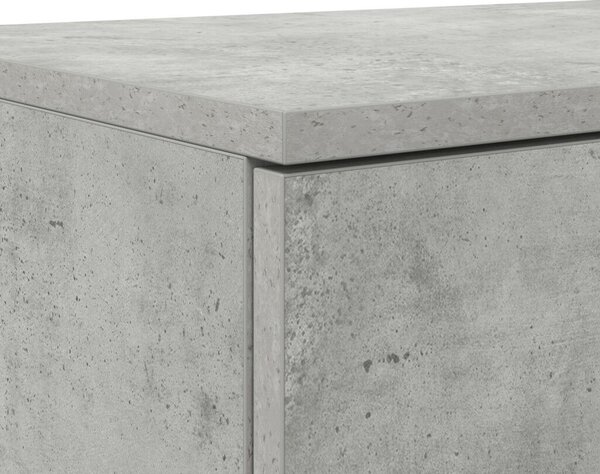 Éjjeli Asztalok Beton szürke Szerelt fa 160 x 36.5 x 16.5 cm