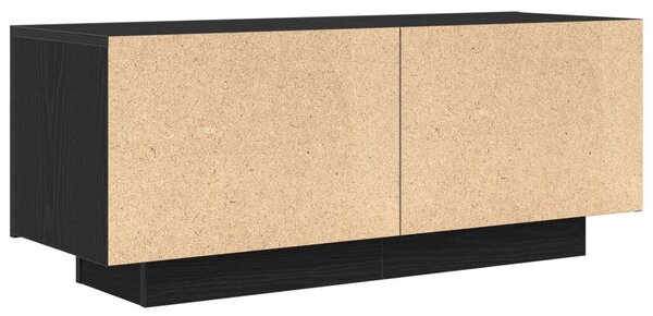 TV szekrény 100 x 35 x 40 cm Fekete tölgy Szerelt Fa