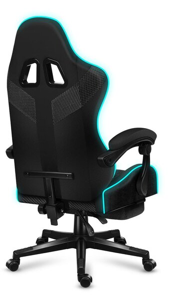 Játék szék Fusion 4.7 (fekete + többszínű) (LED világítással)