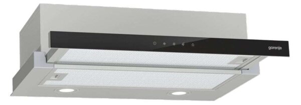 Gorenje TH64E3SGB 60 cm, 350 m3/h, 67 dB inox-fekete páraelszívó