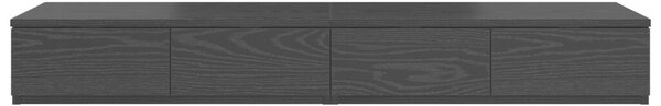 Ágyas fiókok Fekete 120x36.5x16.5 cm Mérnöki fa