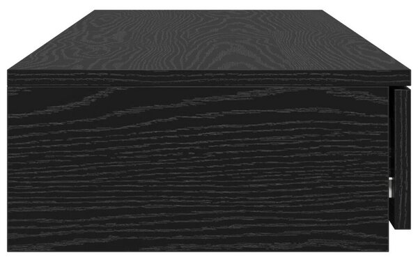Ágyas fiókok Fekete 120x36.5x16.5 cm Mérnöki fa