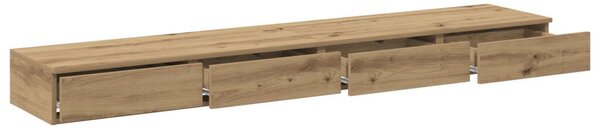 Éjjeli fiókok Mesteri tölgy 200x36.5x16.5 cm Mérnöki fa