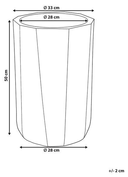 Virágcserép LAVANTTAL 33 cm Tópszín