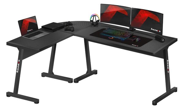Sarok PC asztal Hyperion 6.0 (fekete)