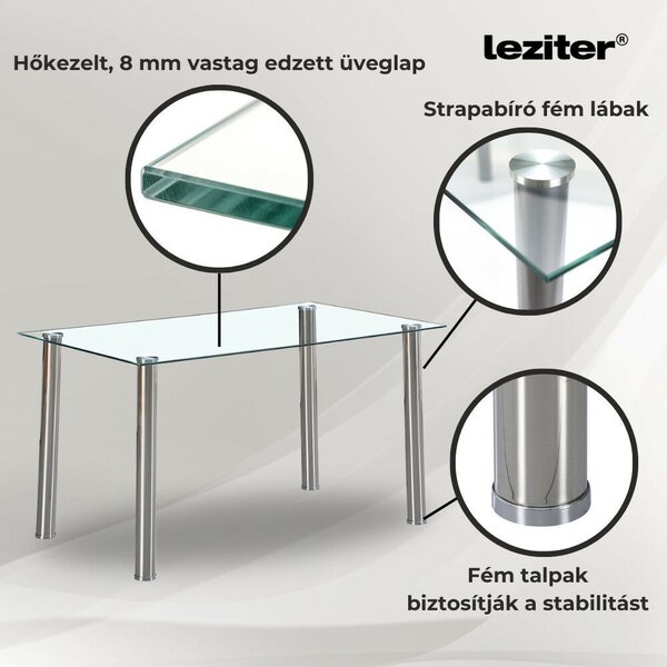Karin 4+1 étkező garnitúra fehér-szürke