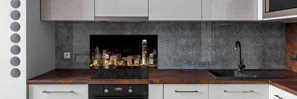 Konyhai falvédő Hong kong éjjel