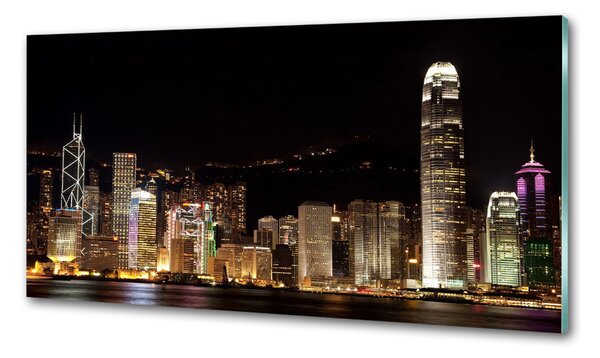 Konyhai falvédő Hong kong éjjel