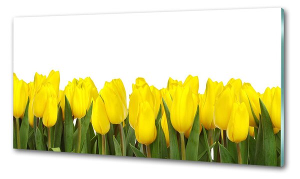 Konyhai falburkoló panel Sárga tulipánok