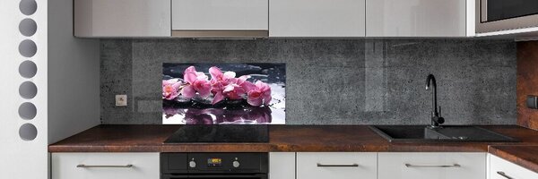 Konyhai falburkoló panel Rózsaszín orchidea